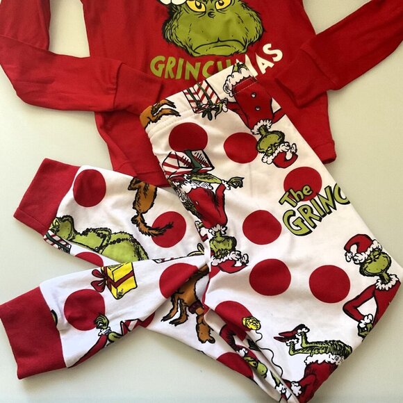 NEW DR. SEUSS'S THE GRINCH PAJAMA SET UNISEX - Picture 8 of 13